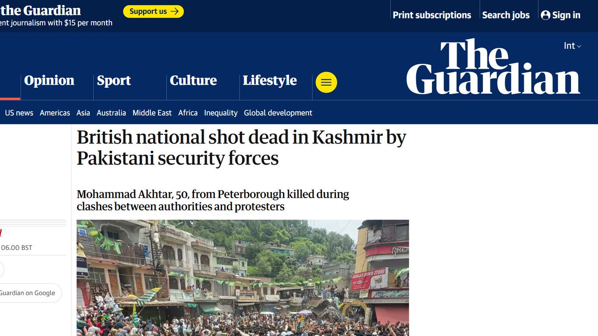 sidhant's tweet photo. British Media report on PoJK situation: https://t.co/r9dv78f5fV