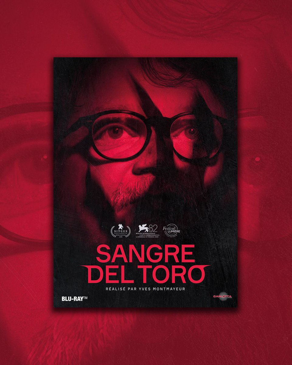 CarlottaFilms's tweet photo. Le 6/10, rdv pour un voyage inédit en compagnie du réalisateur oscarisé #GuillermoDelToro.
Avec SANGRE DEL TORO de #YvesMontmayer, entrez dans l'univers fascinant de Guillermo del Toro, un documentaire envoûtant qui révèle les monstres, mythes et souvenirs de son imaginaire. https://t.co/8PrGlJlyjw