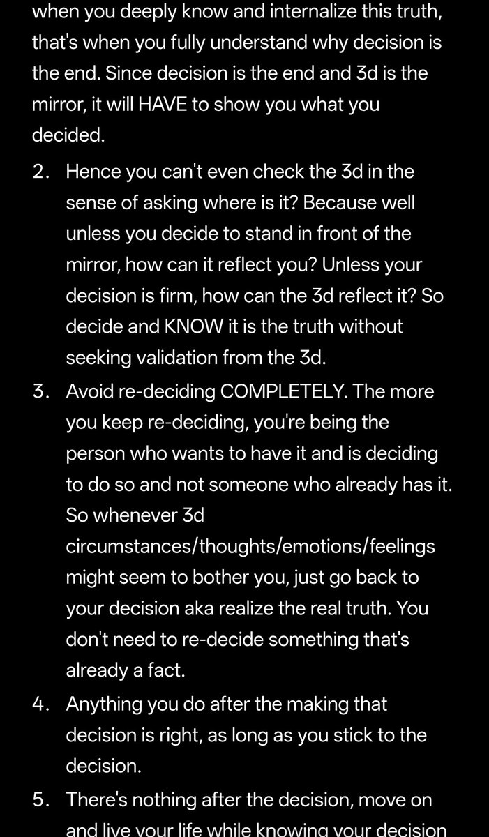 iamthatgurl1's tweet photo. Straight from my notes app. It not only answers the question but also is pretty much a full guide on how to manifest anything. This is IT. 

There is nothing more to this at all. Anything more that I or someone else says is a variation of this. You don't need anything more. https://t.co/MjrmXhNnRp