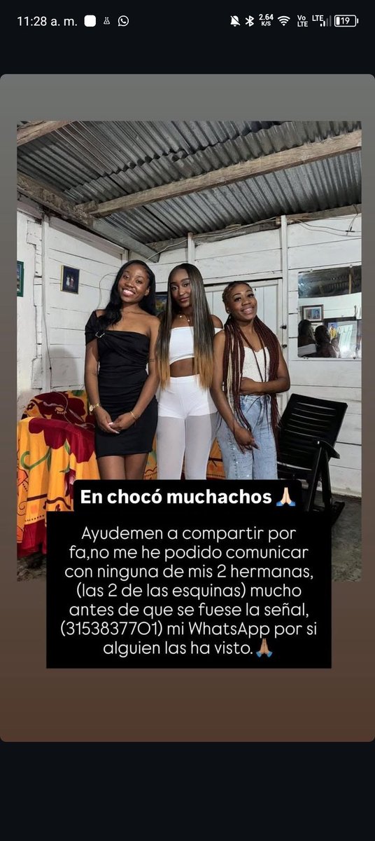 foundpsique's tweet photo. Hilo de personas que han comenzado a reportarse como desaparecida o que necesitan ayuda, tratemos por todos los medios de ayudar de alguna forma 
#Colombia #temblor https://t.co/esqM7aJIGO
