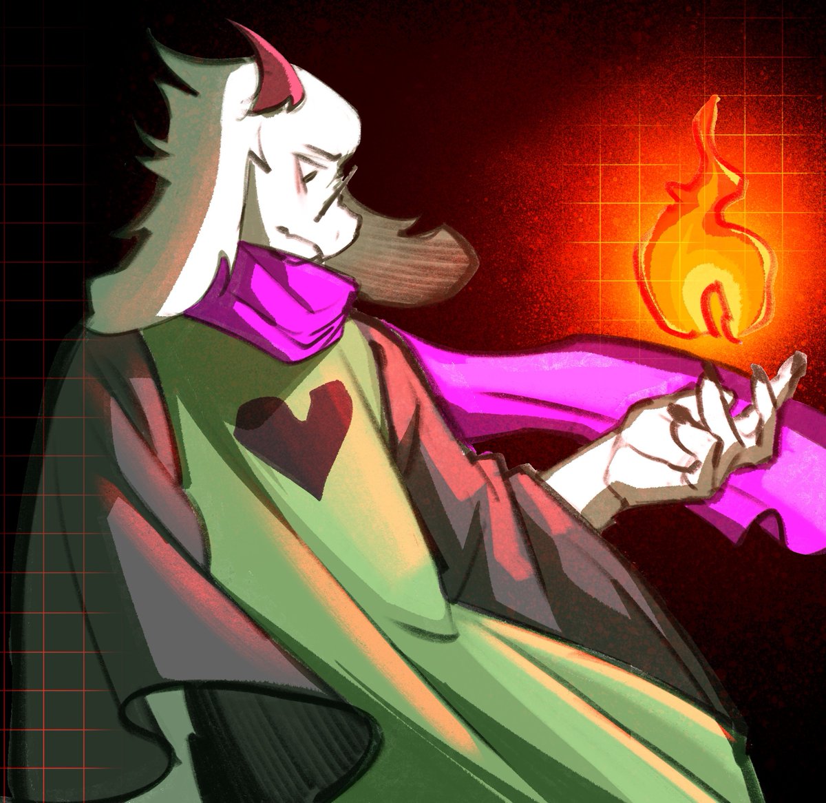 Delta_Ming's tweet photo. #deltarune #ralsei 

어둠의 왕자인데, 빛을 내는 화염마법을 쓴다고 ,,, https://t.co/9vsNobFZ9o