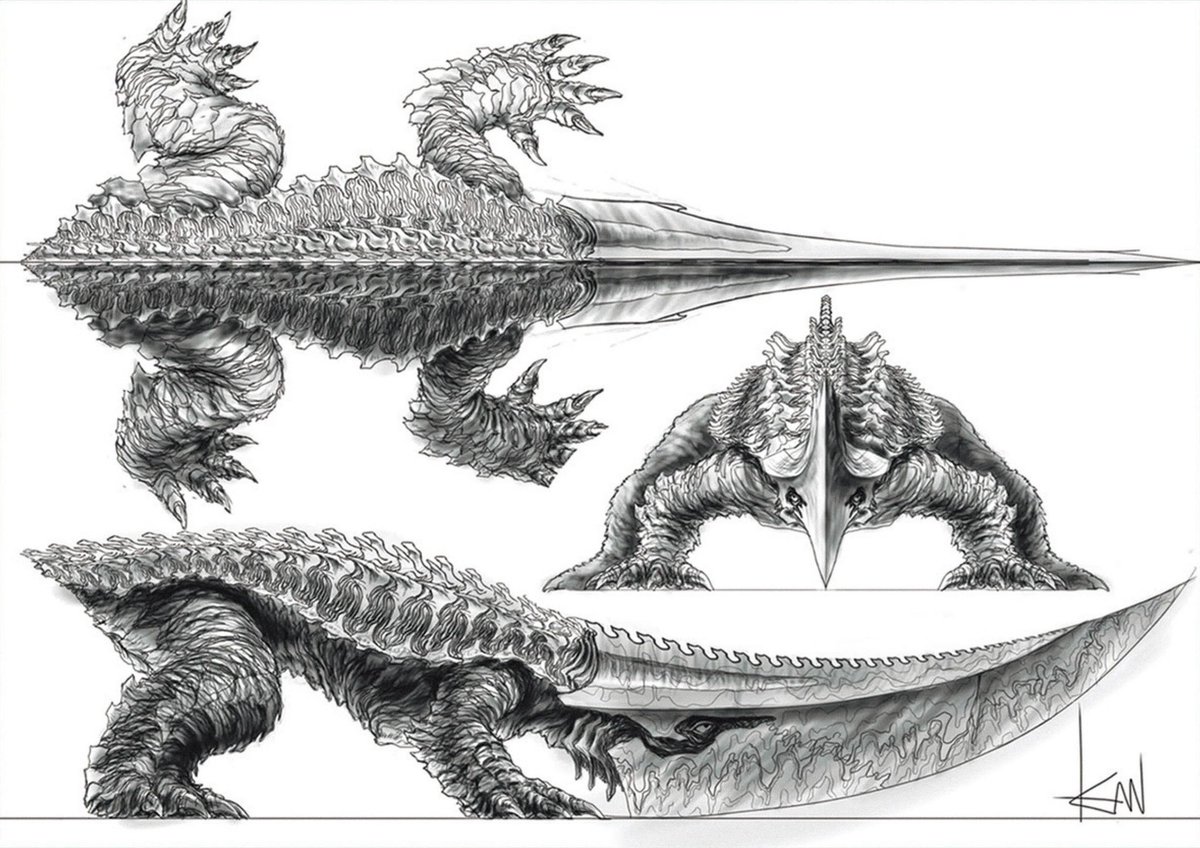 HowmanyWhy36227's tweet photo. Guiron  ギロン
Gamera Rebirth（2023）

Concept art  
by Kan Takahama

#Gamera #ガメラ #kaiju #Godzilla https://t.co/oyXgRxyBAl