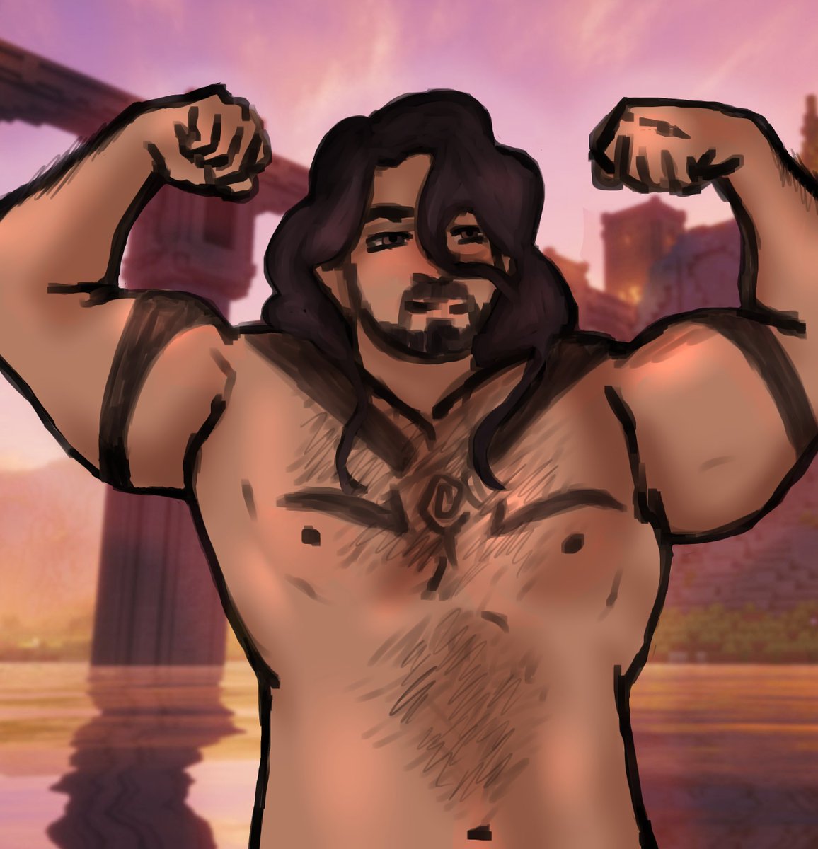 spaghetti_'s tweet photo. Quick sketch of the BIG MAN ⚡
#legundofanart #PantheonSMP #PantheonSMPfanart https://t.co/cpNxevE9Xv