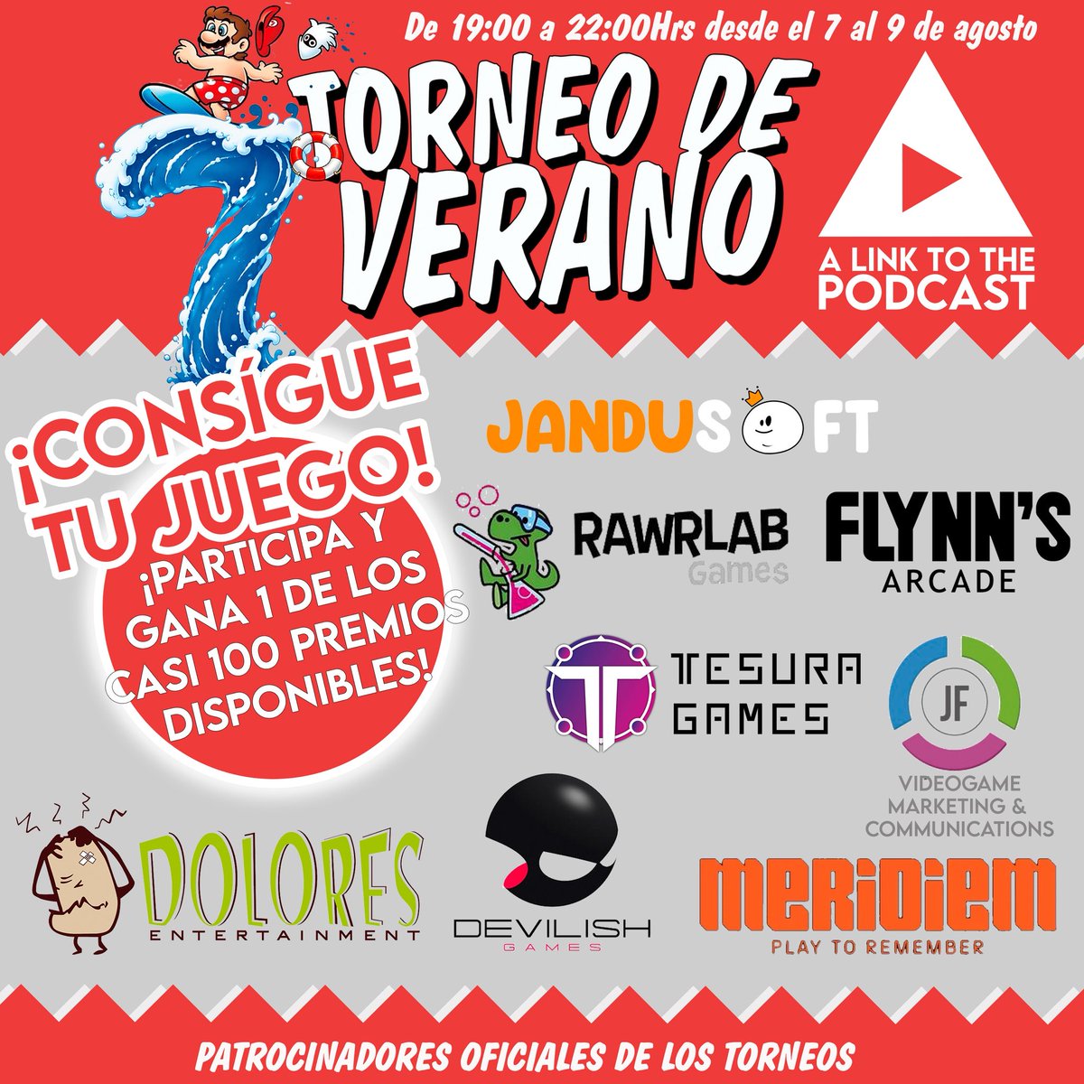 LinkToPodcast's tweet photo. 🟩 Empresas colaboradoras.
Gracias por apoyar los torneos:
@TesuraGames
@bladegear_
@cervezasalcazar
@MeridiemGames
@RAWRLABGames
@devilishgames
@JanduSoft
@Dolores_Ent
@FlynnsArcades
@TatooineComics
@Console_Corp
@JFGamesPR

💚 Sin vosotros, esto no sería posible. https://t.co/4CHEJYCW26