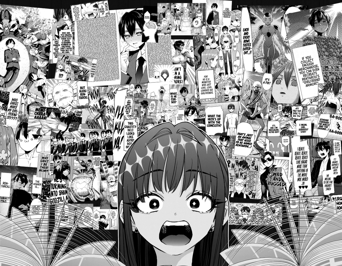 L0ken2's tweet photo. @ItWeenie @kumagaw04743144 @KyoutarosDad Literally the opposite of average boy and average harem show, it's a plot point how he is hypercompetent monster of love. Part of the show appeal and marketing is having protagonist that shines as much if not more then girls. https://t.co/U8oVnzzG2o