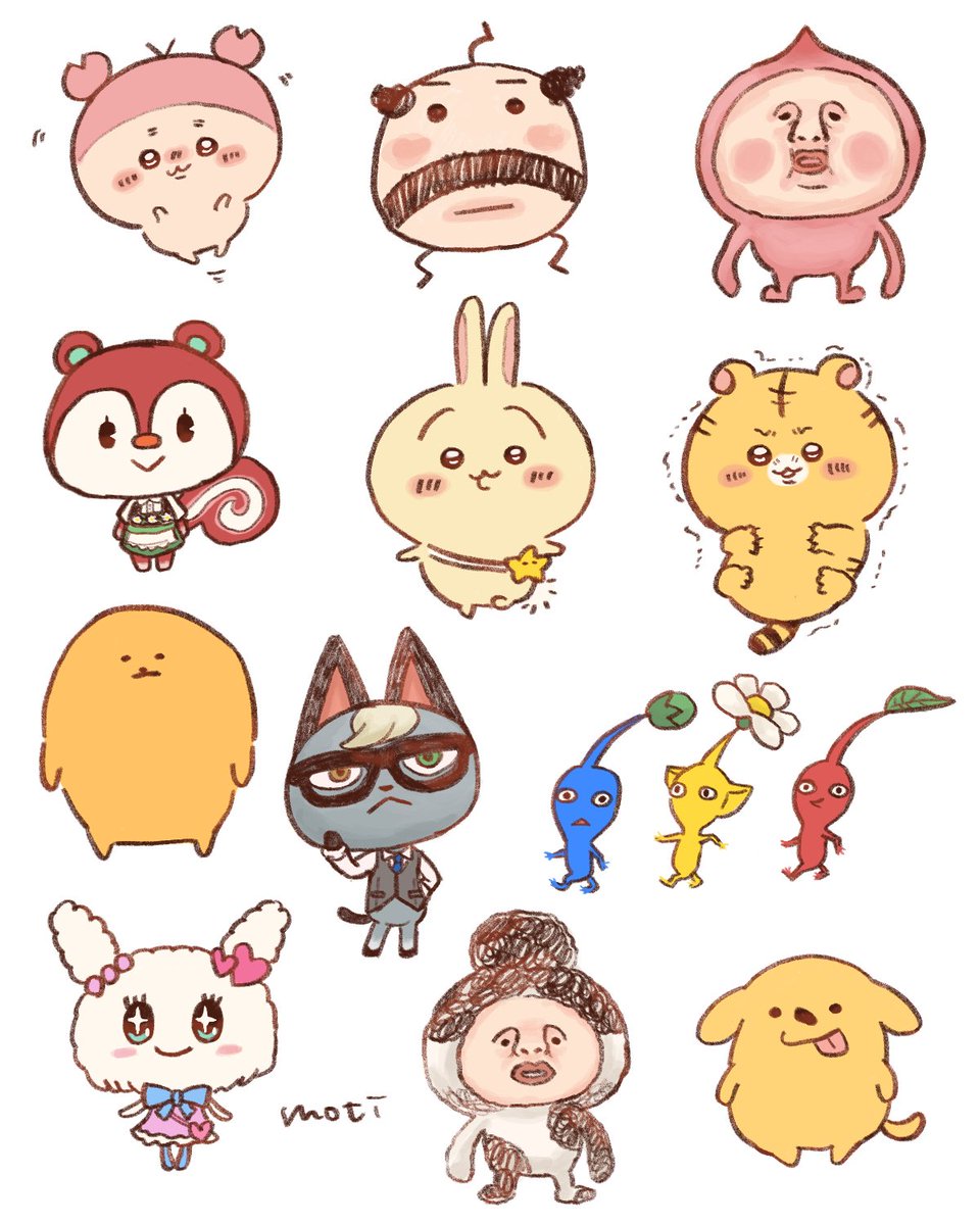 moti_pyo's tweet photo. 私の好きなキャラクターたち⟡.· https://t.co/l3okLrRQQq