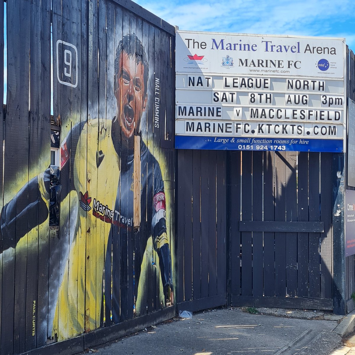 Stand2Stand's tweet photo. Action from Saturdays game at The Marine Travel Arena which finished @MarineAFC 0-1 @thesilkmen 

#nonleague #awaydays #groundhopping #matchday #photos #nationalleaguenorth 
#nationalleague #like #follow #goals https://t.co/COiI3CFSEc