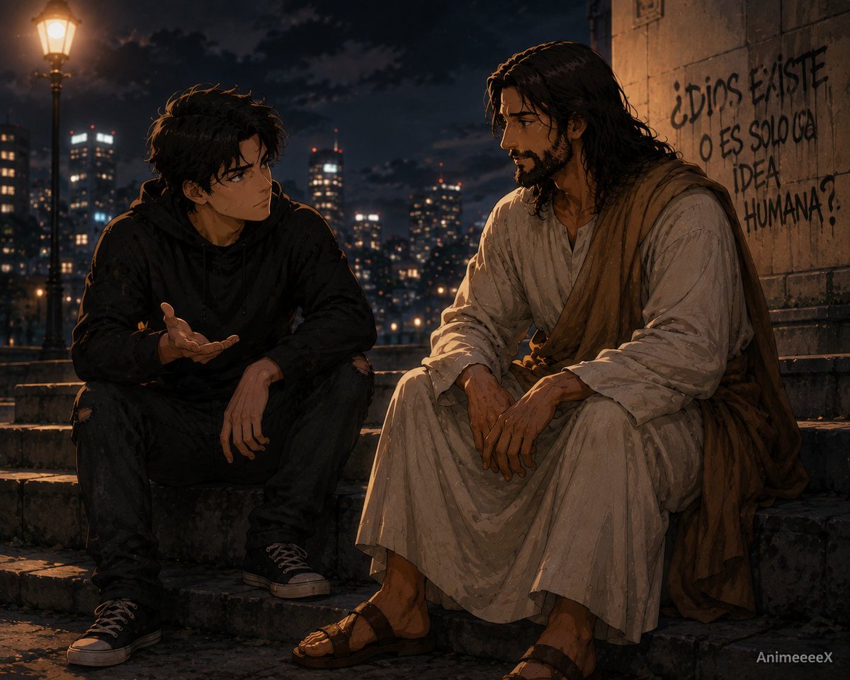 AlejandroAaron_'s tweet photo. —Si Dios existe, ¿por qué debería confiar en Él?

Jesús lo miró unos segundos antes de responder.

—No deberías.

El joven frunció el ceño.

—¿No?

—No deberías confiar en alguien solamente porque te dicen que existe.

—Entonces, ¿qué tendría que hacer?

—Conocerlo.

—¿Y cómo se supone que conozco a Dios? No puedo verlo.

Jesús bajó la mirada.

—Eso mismo me han preguntado muchas veces.

—Y aun así dices que existe.

—Sí.

—Pero mira el mundo. Hay niños que mueren, personas que sufren sin haber hecho nada, guerras, enfermedades... Si Dios puede detenerlo y no lo hace, ¿por qué habría de confiar en Él?

Jesús guardó silencio.

—No tengo una respuesta que haga desaparecer el dolor —dijo finalmente.

El joven pareció sorprenderse.

—¿Eso es todo?

—No. Pero sería deshonesto decirte que una explicación puede hacer que el sufrimiento deje de doler.

—Entonces estamos igual.

—No exactamente.

Jesús lo miró directamente.

—Tú preguntas por qué Dios permite el sufrimiento. Yo te pregunto qué clase de Dios esperarías encontrar en un mundo así.

El joven no respondió.

—¿Uno que permaneciera lejos, observándolo todo desde el cielo?

—Supongo.

—¿O uno que entrara en nuestro sufrimiento?

El joven lo miró con atención.

—¿Entrara?

—Sí.

—¿Y lo hizo?

Jesús sostuvo su mirada.

—Sí.

El joven quedó en silencio.

—Eso no demuestra que Dios exista.

—No.

—Entonces seguimos teniendo un problema.

Jesús sonrió levemente.

—La fe no consiste en fingir que no tienes problemas.

—¿Entonces en qué consiste?

—En seguir buscando la verdad incluso cuando la respuesta podría exigirte cambiar.

El joven bajó la mirada.

—¿Y si después de buscar sigo sin creer?

—Entonces sigue preguntando.

—¿No te molesta mi duda?

—No.

—¿Por qué?

Jesús respondió con calma:

—Porque prefiero una pregunta sincera delante de Dios que una oración pronunciada sin creer una sola palabra.

El joven lo observó durante unos segundos.

—Entonces... ¿qué tendría que hacer para empezar?

Jesús extendió la mano.

—Empieza diciéndole exactamente lo que me acabas de decir.

—¿A Dios?

—Sí.

—¿Y si no hay nadie escuchando?

Jesús sonrió.

—Entonces no habrás perdido nada.

El joven miró la mano y luego el cielo oscuro.

—Pero si sí hay alguien...

—Entonces quizá acabas de comenzar una conversación que puede cambiar tu vida.

¿Tú qué le responderías al ateo: la existencia de Dios es suficiente para confiar en Él?