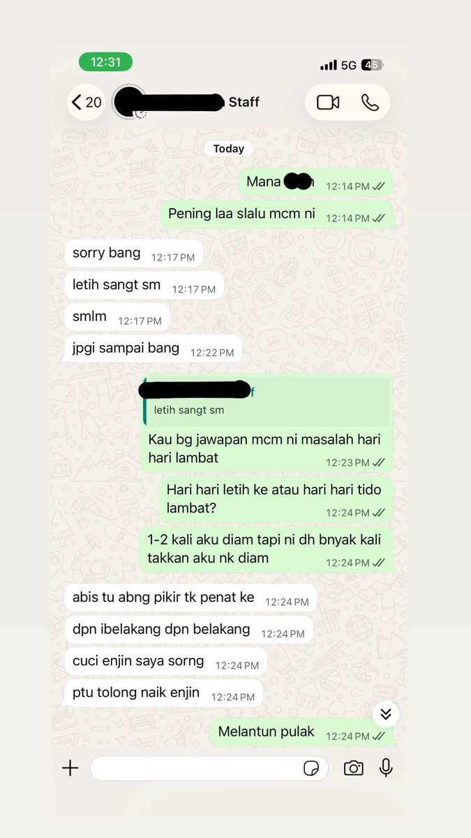 HobinJangHobin_'s tweet photo. Gen Z problem tapi bukan semua la problem ada yg okay je.Bila cuit sikit dia melantun pulak 😂 dah macam aku pulak kerja dengan dia. Nasib anak orang, kalau adik adik aku dah lama kutip gigi atas lantai..

Hari hari 11am - 1pm masuk kerja balik pukul 6pm - 7pm hahahah kita ni kesian sampai sikit pun tak potong gaji kalau lambat, bila time gaji tau pulak nak gaji on time.Biar aku tak makan takpe asal bebudak ada gaji,mintak advance pun seminggu rm200-300 pun still lagi boleh layan, hujung hujung majikan jugak yg salah.. Buang karan betul la 🤣

Beza betul GEN Z 20an zaman sekarang dengan zaman aku 20an dulu…Kita 20an dulu memang sampai bengkok cari duit tak kira la siang petang malam asal kerja ada duit…

Facebook - AhmadHelmy