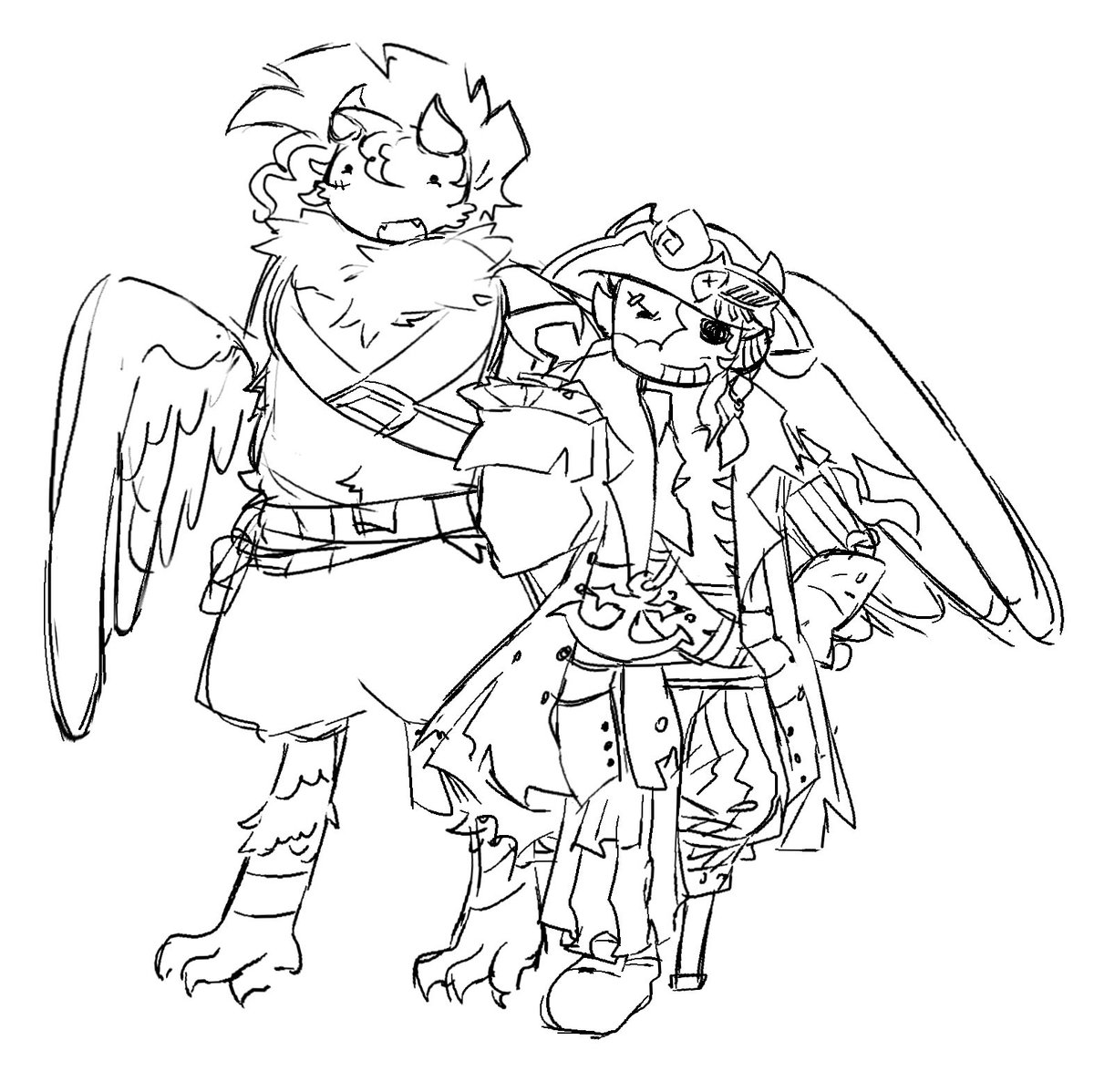 sillyrecluse's tweet photo. he tryna aura farm but his bird is stupid as frick https://t.co/oPwGSBFrLG