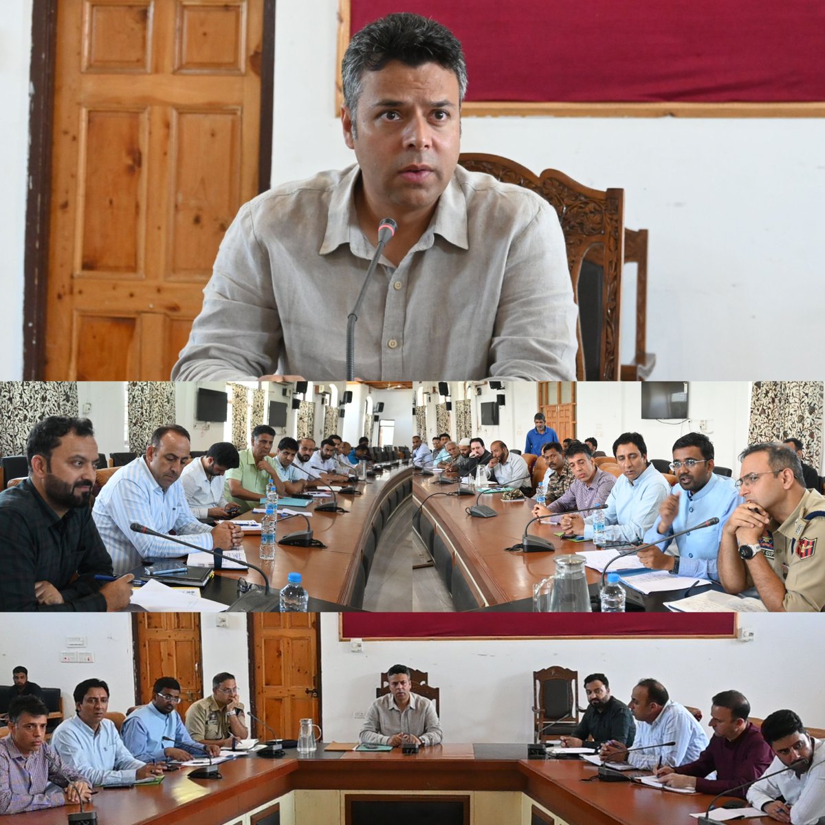 DCAnantnag's tweet photo. Preparations for #IndependenceDay2026🇮🇳 reach final stages in Anantnag!!

DC @DrBilalbhatIAS chaired a key review meeting, directing officers to ensure all necessary arrangements for smooth &amp; successful culmination of the celebratory functions.

@OfficeOfLGJandK @CM_JnK @diprjk https://t.co/Gui3bQy55y