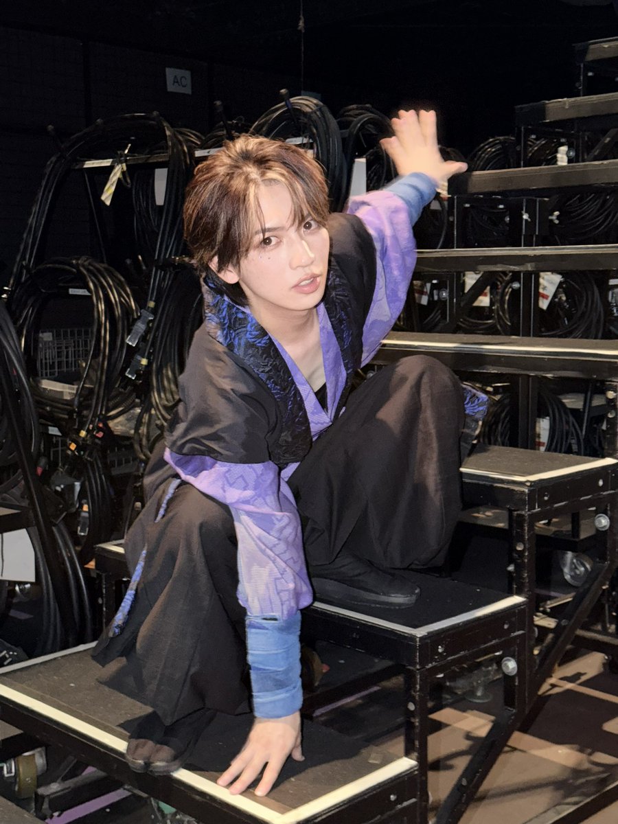 genki17staff's tweet photo. 初めてのアドリブお芝居。
いい経験になりました。

#トゥルピ 
#岩橋玄樹より
#IQ200って褒められたよん 
#ニンニンニン https://t.co/z1lTGyuTe7