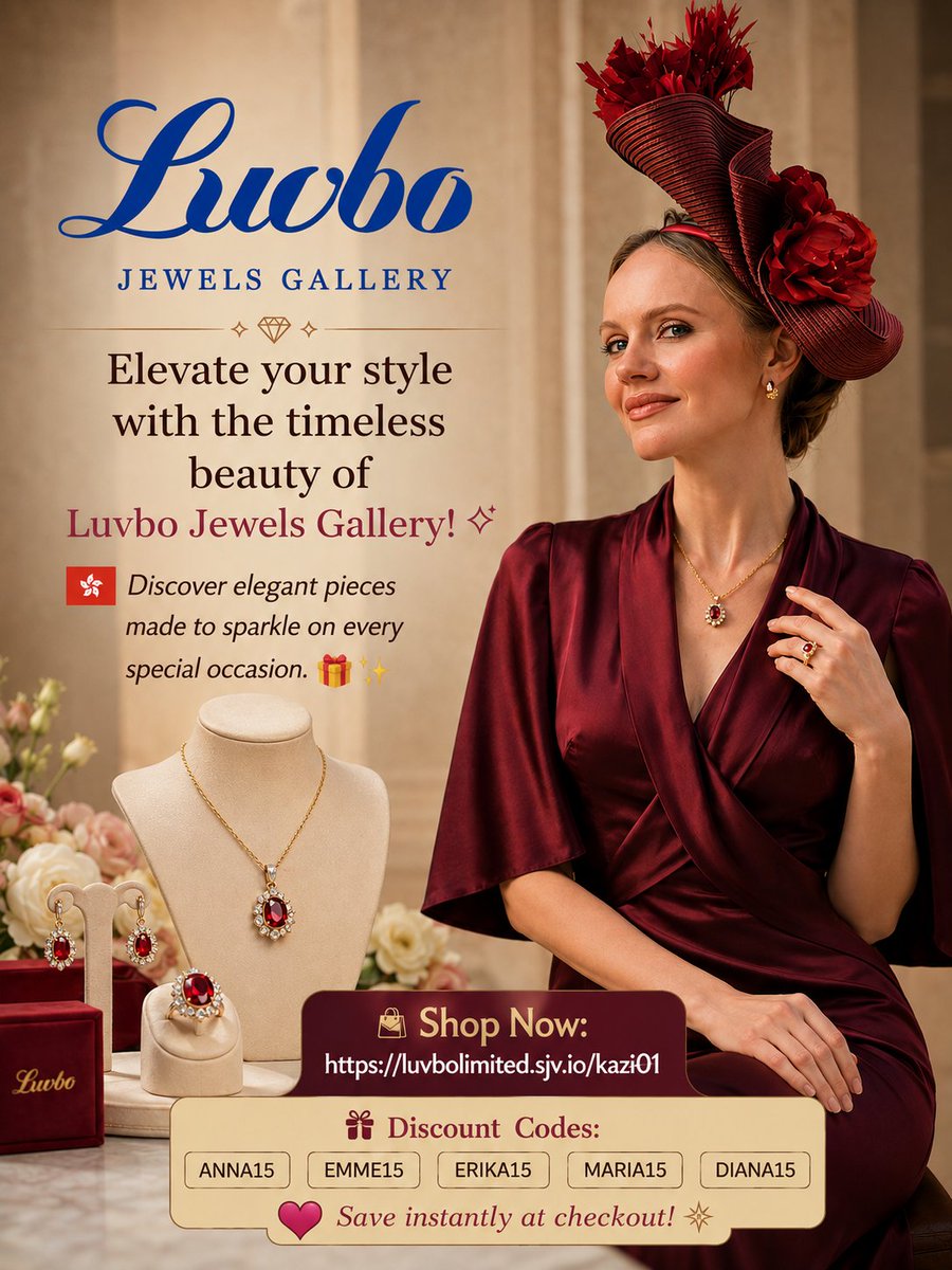 shimadiamond's tweet photo. 💎✨ Elevate your style with the timeless beauty of Luvbo Jewels Gallery! 🇭🇰💖

🛍️ Shop Now: https://t.co/6gQRutlDNT

🎁 Discount Codes: ANNA15 • EMME15 • ERIKA15 • MARIA15 • DIANA15

#LuvboJewelsGallery #FineJewelry #LuxuryStyle #JewelryLovers #GiftInspiration https://t.co/qA77J1mXSR