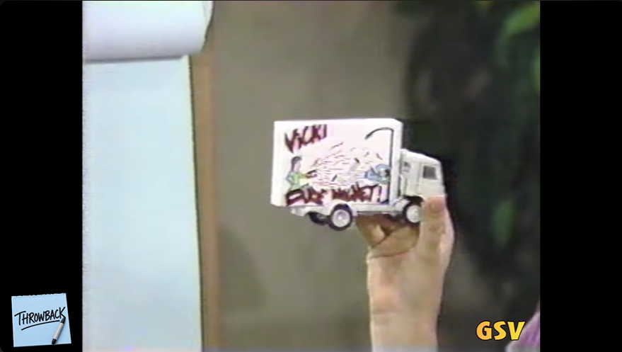 xSmootx's tweet photo. Catching up on some recently uploaded #WinLoseOrDraw and to my surprise, GTA's @ned_luke was a 2-time contestant on the Vicki Lawrence edition of the show, due to a "Snabbergaster" as she put it.
Ned showing off his mobile billboards of a chick magnet or a dude magnet seen here. https://t.co/E8vGBl0crr