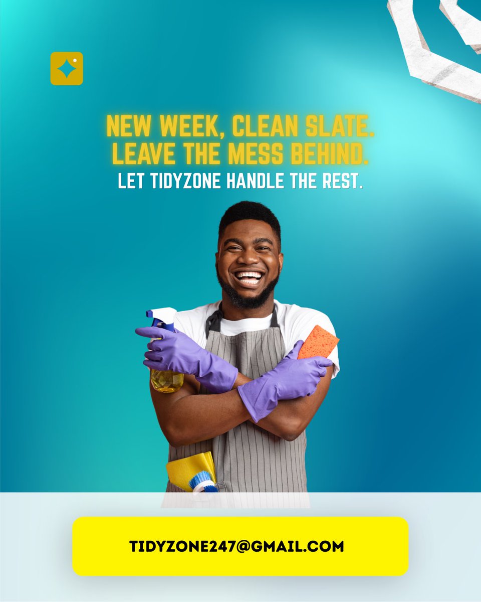 Tidyzone__'s tweet photo. Let TidyZone handle all your cleaning.

#monday
#cleaningserviceinlagos https://t.co/HtE8glBySf