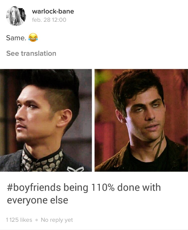 Lily05181987's tweet photo. @BanewoodMeg #Malec Monday
That's why they're perfect for each other!
#ShadowhuntersLegacy #Shadowhunters #SaveShadowhunters #ReturnToTheShadows https://t.co/dP6lMAvQmo