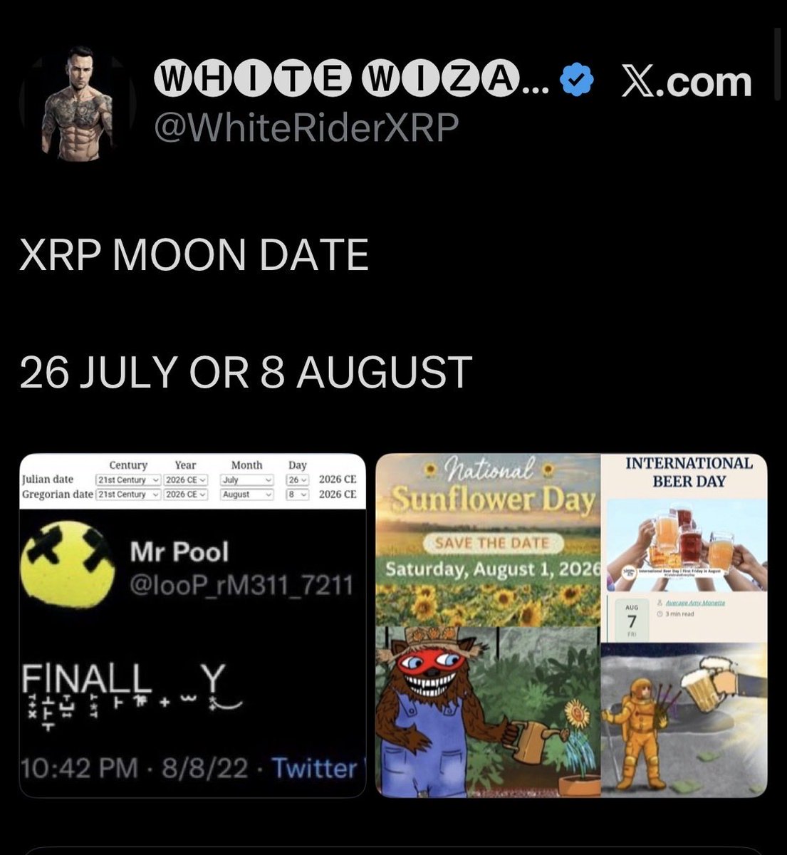 THEMATRIX144's tweet photo. @WhiteRiderXRP This you? https://t.co/0dNmNKbnEq