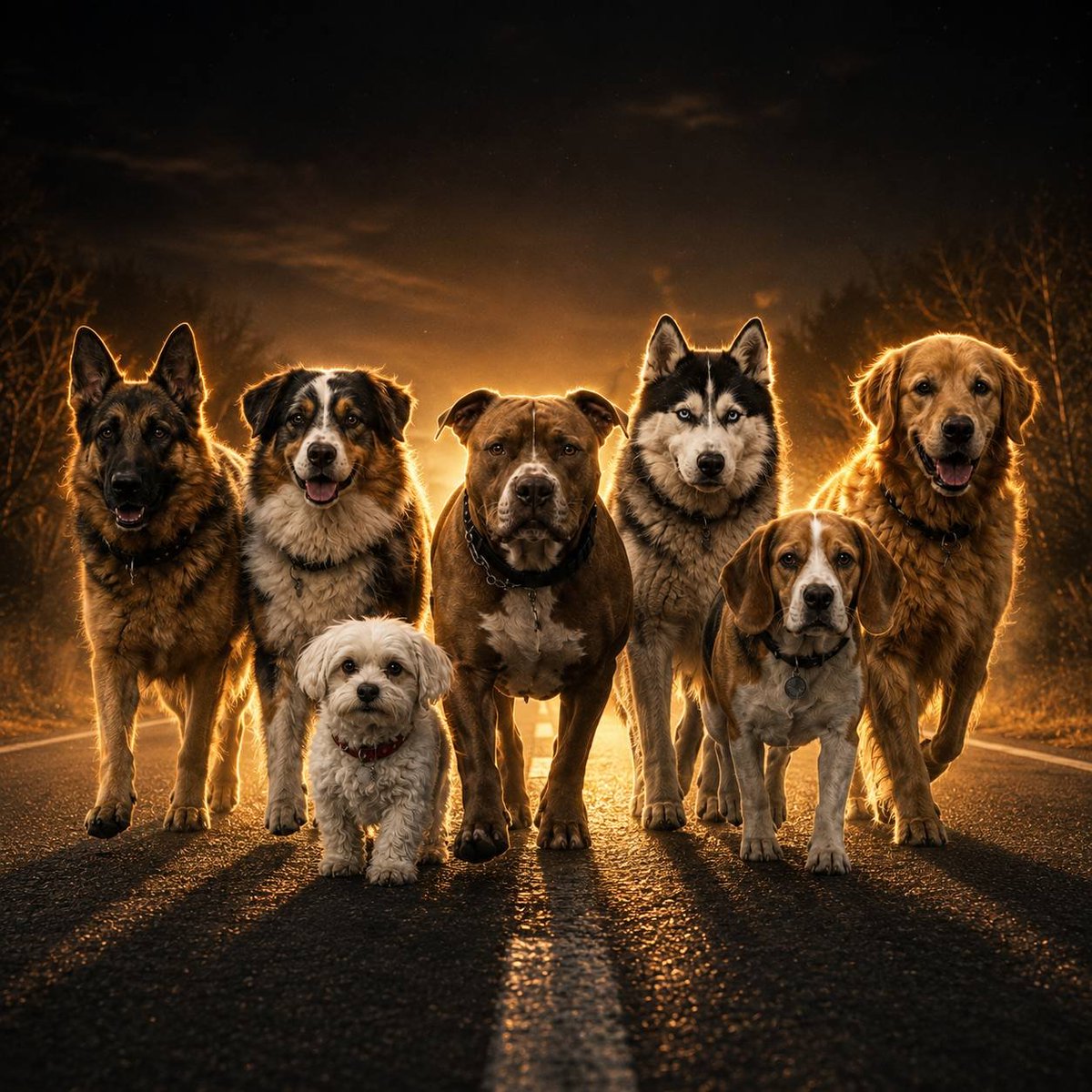 Luigiferforever's tweet photo. 7 dogs were stolen in China and taken far away from home

somehow, all 7 of them found their way back together after being stolen

https://t.co/96oU3XAhC4

they walked 17km across cities just to make it home  just like Odysseus and his crew, separated from home and forced to endure a long journey back

we ran this narrative before to 4.7M mcap with Nietzschean

but the right narrative was Odyssean

because they made the journey back home

gonna send this the right way

The Odyssean 7
