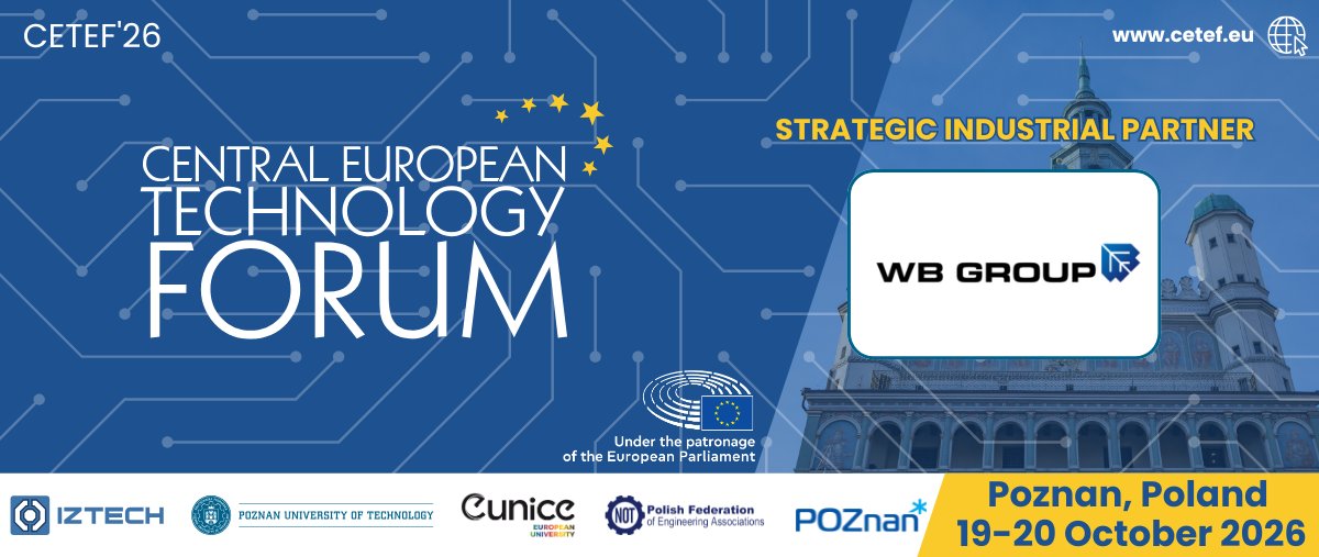 WBGroup_PL's tweet photo. GRUPA WB / @WBGroup_PL dołącza do #CETEF'26 jako Strategiczny Partner Przemysłowy oraz współorganizator konferencji tematycznej poświęconej obronności, cyberbezpieczeństwu i rozwiązaniom podwójnego zastosowania.
Udział w #CETEF'26 będzie doskonałą okazją do podzielenia się naszym doświadczeniem, a także dyskusji o przyszłości innowacji w sektorze obronnym oraz suwerenności technologicznej Europy.
Do zobaczenia w Poznaniu!
Poznań | 19–20 października 2026
Więcej informacji i rejestracja: https://t.co/9DBwFpZJAA