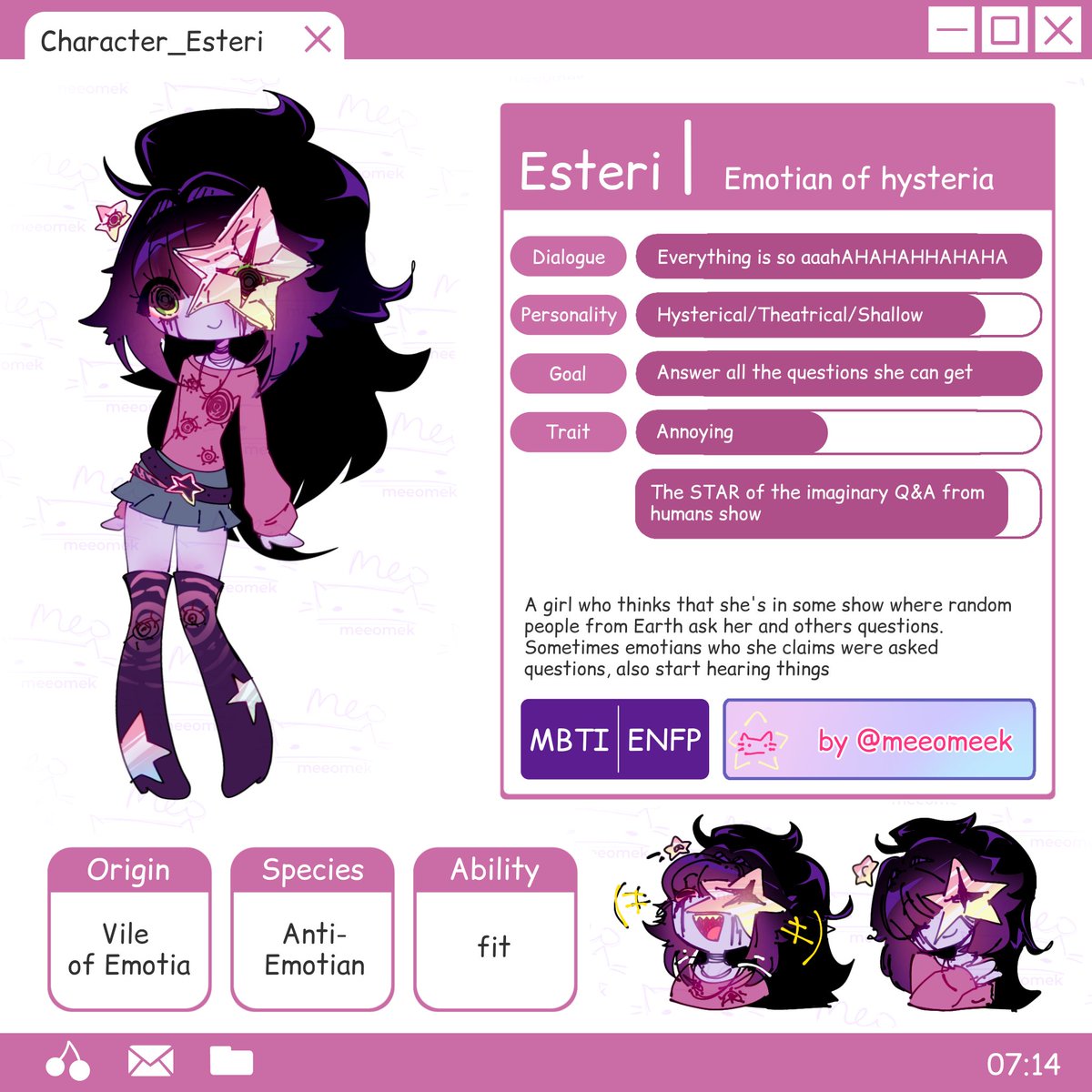 meeomek's tweet photo. Emotia fan oc #emotia https://t.co/xQT6wjAI5h
