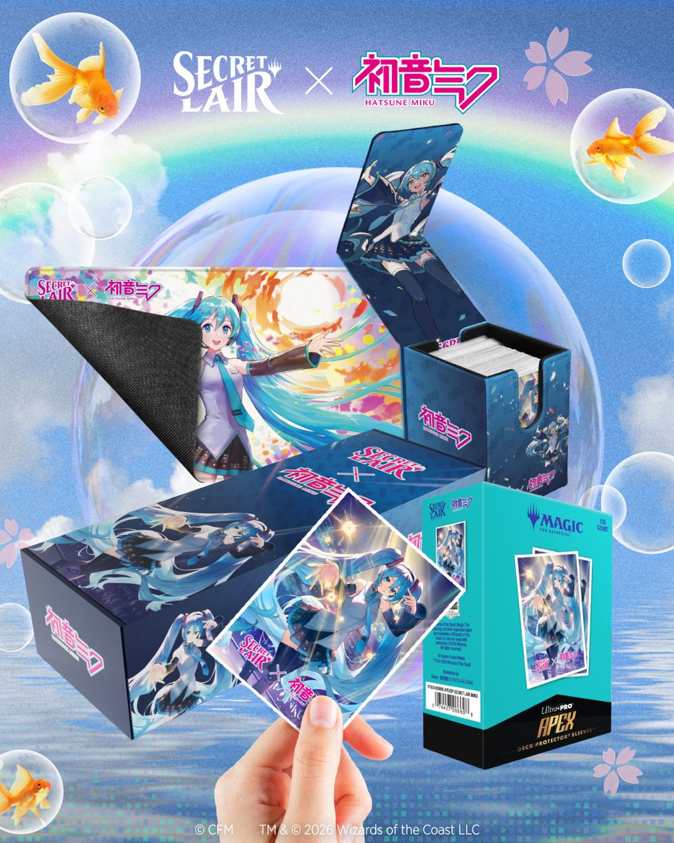 先着予告】PR MTG×初音ミク『Secret Lair Commander Deck: Hatsune
