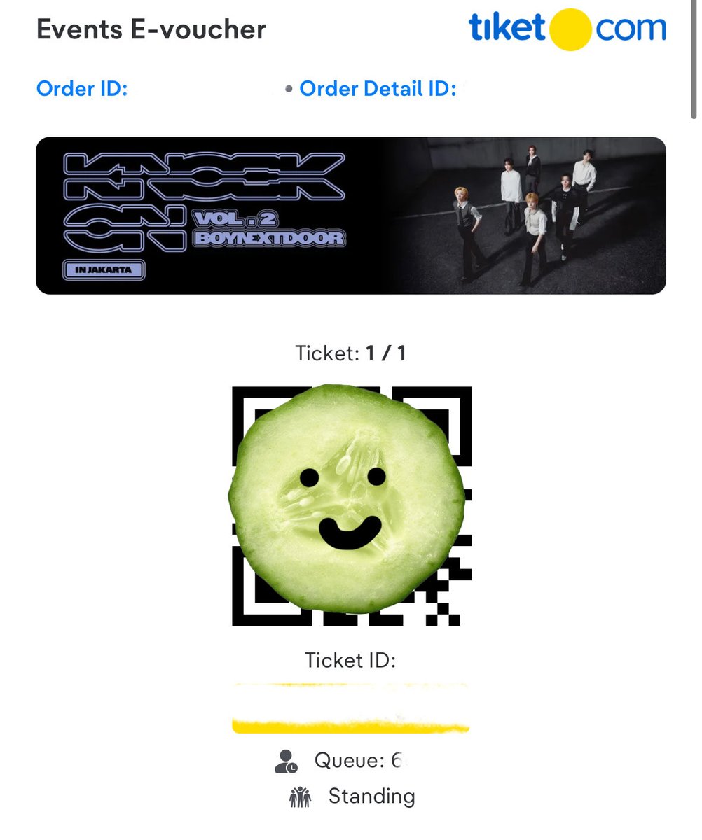 ogmnpcy's tweet photo. WTS / BOYNEXTDOOR BND ボネクド 보넥도 ジャカルタJAKARTA 🇮🇩

譲：🎫 VIP A ×1 🎫 Orange A ×1

他のチケットが手に入ったため、定価以下でお譲りします。
値下げ交渉も可能です！

日本人の方でしたら銀行振込、外国人の方はwiseかpaypaでお願いします。
ご希望の方はDMまたはリプライお願いいたします🙇‍♀️