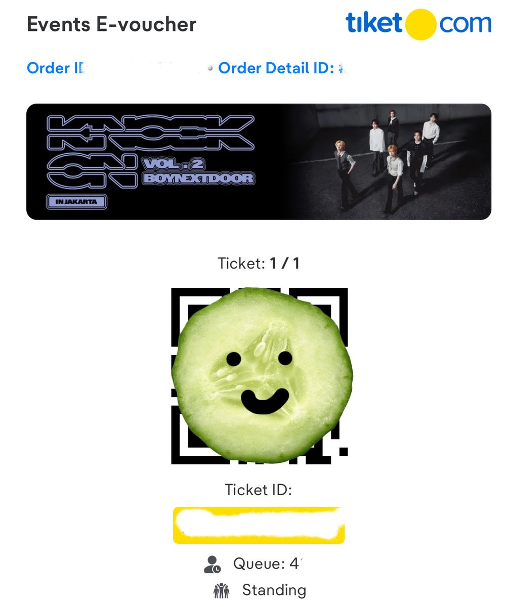 ogmnpcy's tweet photo. WTS / BOYNEXTDOOR BND ボネクド 보넥도 ジャカルタJAKARTA 🇮🇩

譲：🎫 VIP A ×1 🎫 Orange A ×1

他のチケットが手に入ったため、定価以下でお譲りします。
値下げ交渉も可能です！

日本人の方でしたら銀行振込、外国人の方はwiseかpaypaでお願いします。
ご希望の方はDMまたはリプライお願いいたします🙇‍♀️