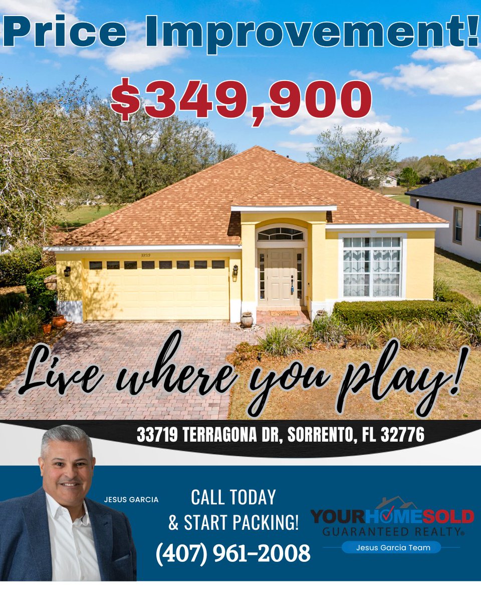 JesusGarciaTeam's tweet photo. 🔥 DEAL OF THE WEEK
💥 HUGE PRICE IMPROVEMENT
⛳ AWESOME GOLF-FRONT HOME IN EAGLE DUNES AT SORRENTO HILLS
🏡 3 BED | 2 BATH | 1,990 SQ FT | UNDER $350K https://t.co/QpHTSeB6Bt