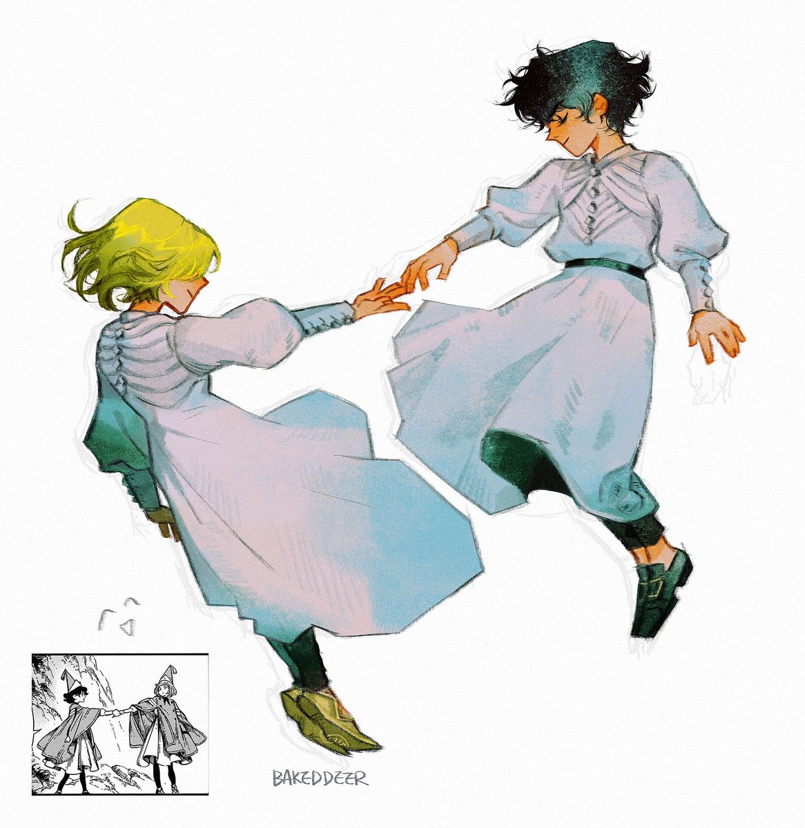 Bakeddeer's tweet photo. i see it
i ship it

#Δ帽子 #witchhatatelier  #fanart https://t.co/hFAg6OT1Q0