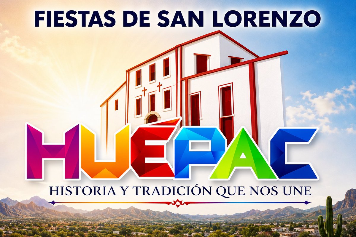 ModeloColonia's tweet photo. Hoy es DÍA DE SAN LORENZO.
Vamos a Huépac a las Fiestas de San Lorenzo.
El nombre original en el dialecto ópata de este pueblo del Río Sonora es Güepaca y su significado es "Lugar donde está muy abierto el valle" o simplemente "Valle Grande". https://t.co/cKH8xlLMHj