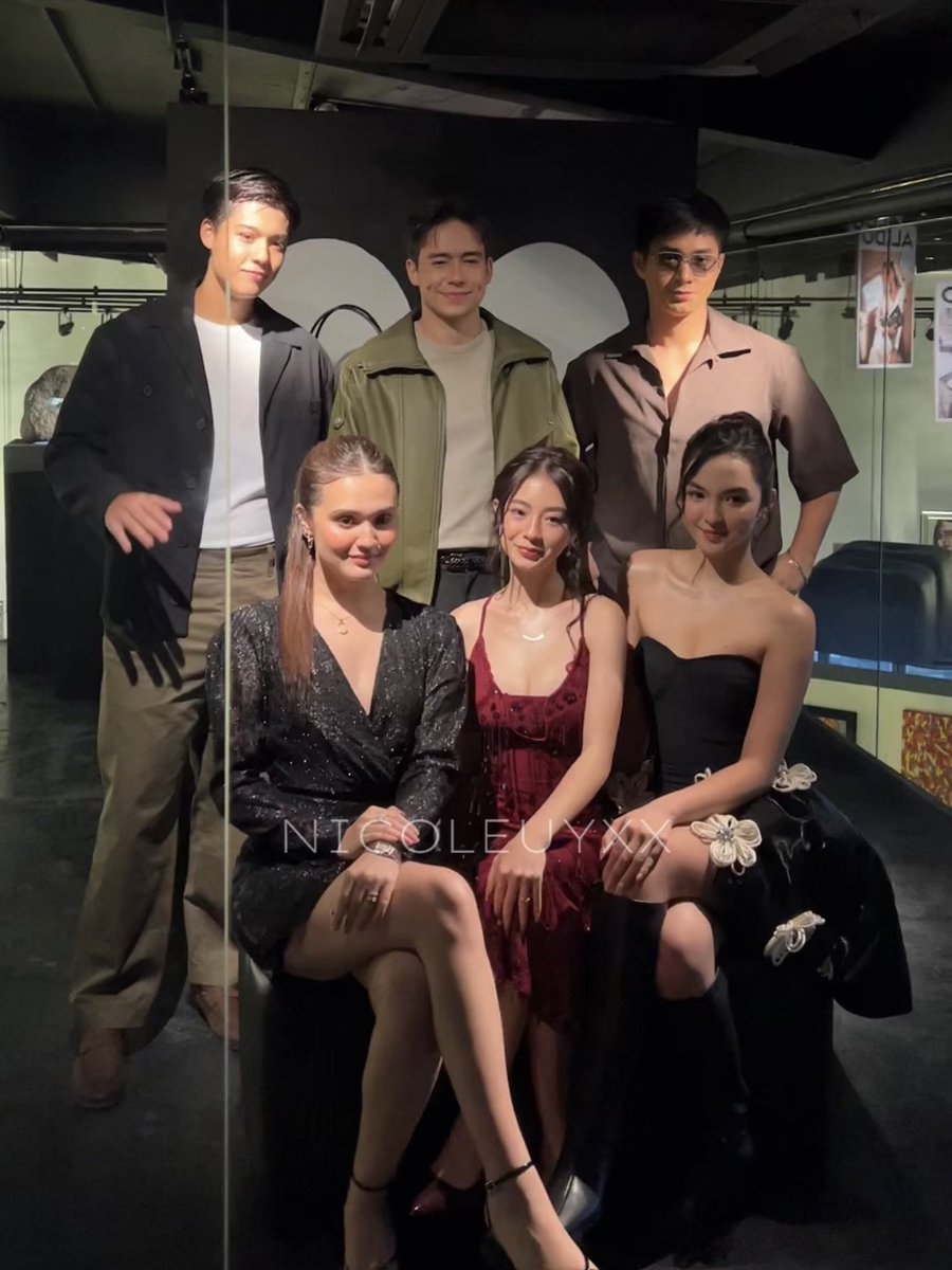 kiwagorg's tweet photo. kira with jmfyang, kai, jameson and robbie. for aldo shoes pala tong ganap ni kiwa. ✨

#KiraBalinger | Kira Balinger https://t.co/rNou7cj15x