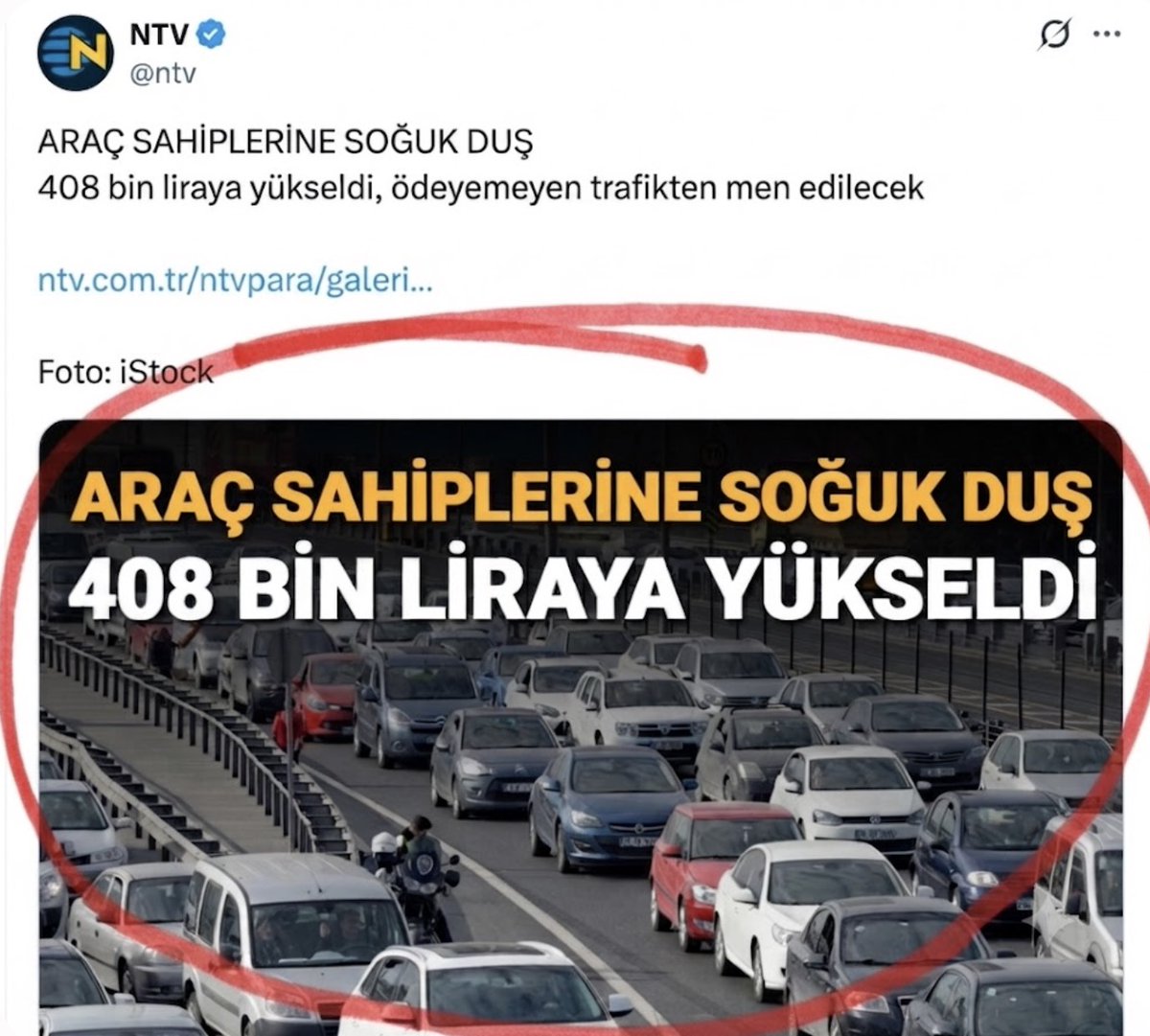 remziozdemir02's tweet photo. Bir zamanlar “NTV yazdıysa doğrudur” denirdi.
Şimdi ise “NTV yazdıysa başlığı bir kez daha kontrol et” noktasına geldik.
408 bin TL’lik rakam otomobil sahibinin değil, 31 ve üzeri koltuklu otobüsün sigorta primi. Buna rağmen “araç sahiplerine 408 bin lira” başlığı atılıyor.
Tık uğruna güvenilirlik harcanıyor. Yazık.