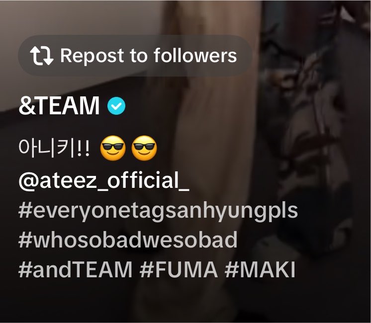keyetao's tweet photo. fumaki finally did the bad challenge and asking everyone to tag san GSSHSHSH now I fr need them to do this with ateez members next plsss 😭😭 https://t.co/O20TZCkpT4