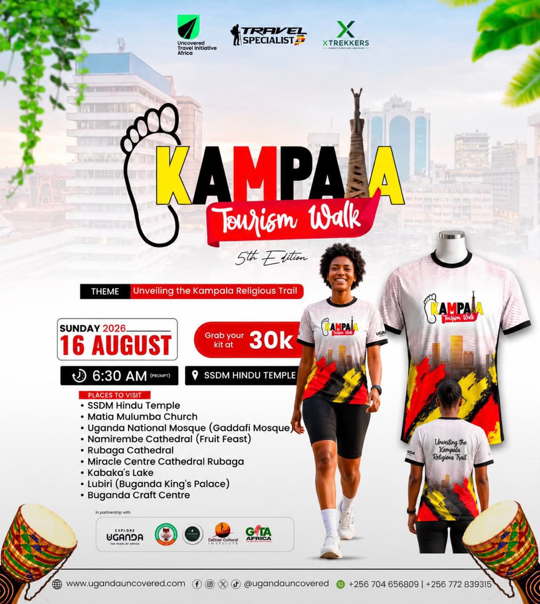 Nsangimoses's tweet photo. Have you ever wondered how the kabaka's palace looks like . Or would you love to have an exciting experience in the most Religious tourism sitesin kampala. Join us #kampalacitytourismwalk.
Grab you kit as soon as possible.
#Visitkampala
#ExploreUganda
#VisitBuganda https://t.co/Fs1lVOeRDM