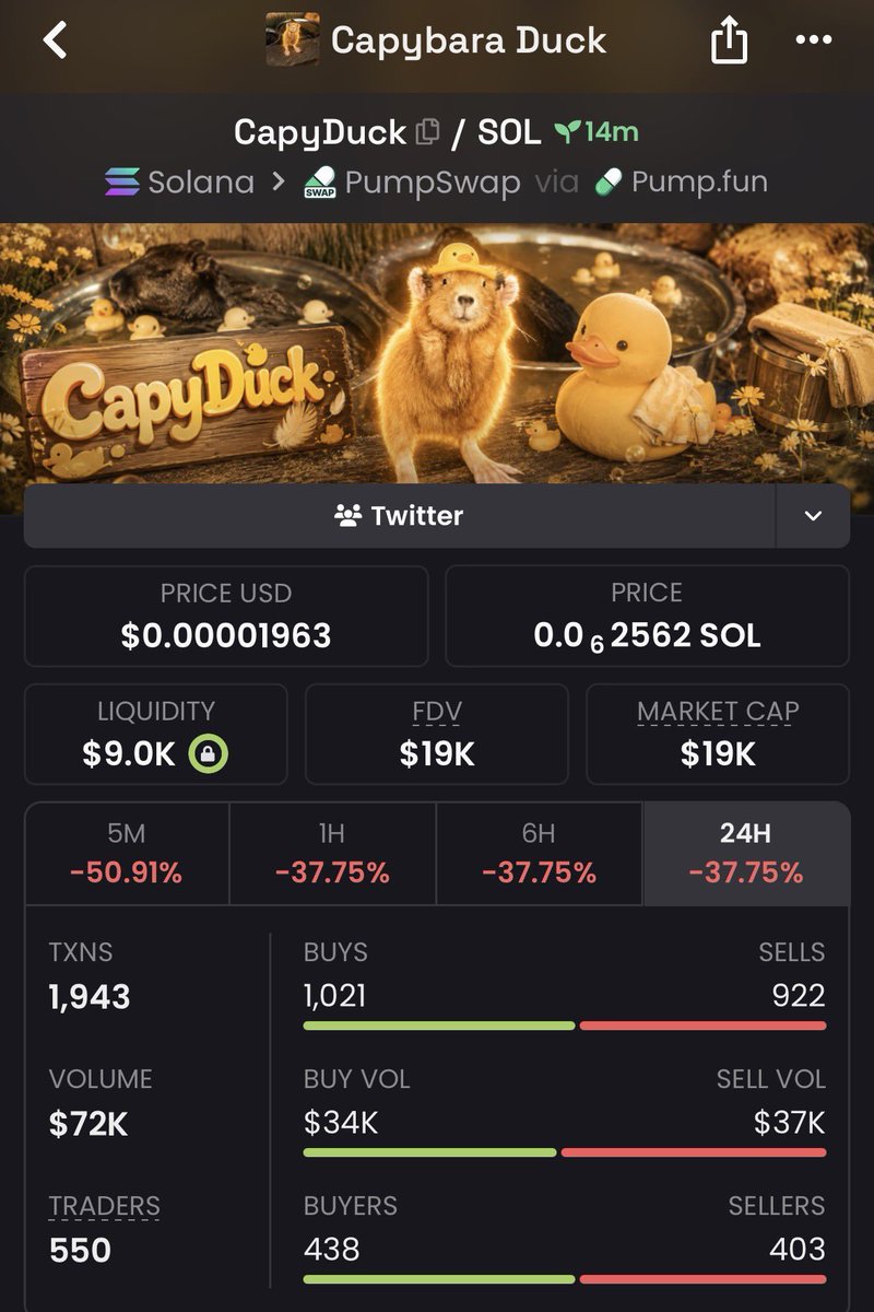 doganayodabass's tweet photo. $19K → $244K. 🚀

$CapyDuck was on the VIP radar before the crowd noticed.

Early calls > late hype.

The next setup is out there. 👀

Follow + DM “VIP”.

Ca
Ey1v44xiUVdF9bxyTbb5kLsbNviaCrpCDaeY6LA6pump
#Crypto #Dewtee #helevier #Solana https://t.co/KIxZRUQNSy