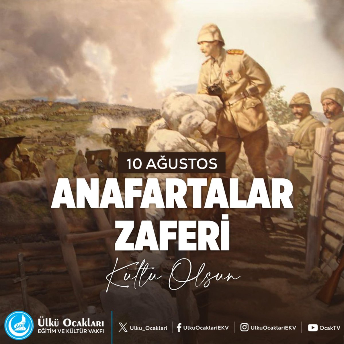 SahinbeyUo's tweet photo. Çanakkale Savaşı'nın dönüm noktalarından birisi olan Anafartalar Zaferi'nin yıl dönümünde Gazi Mustafa Kemal ATATÜRK ve silah arkadaşlarını rahmet ve minnetle anıyoruz. https://t.co/PiWPdZ8feH