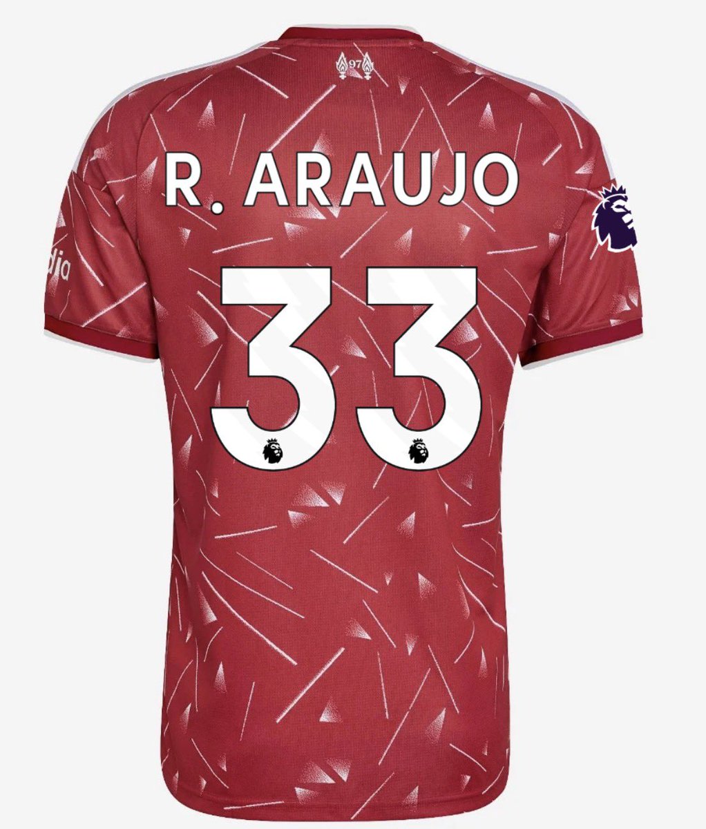 ClassLFC's tweet photo. [🚨] NEW: Ronald Araujo is set to wear the number 33 for #LFC. 🔴 

[@KeefeIrwinSport] https://t.co/WdscUm6NcW