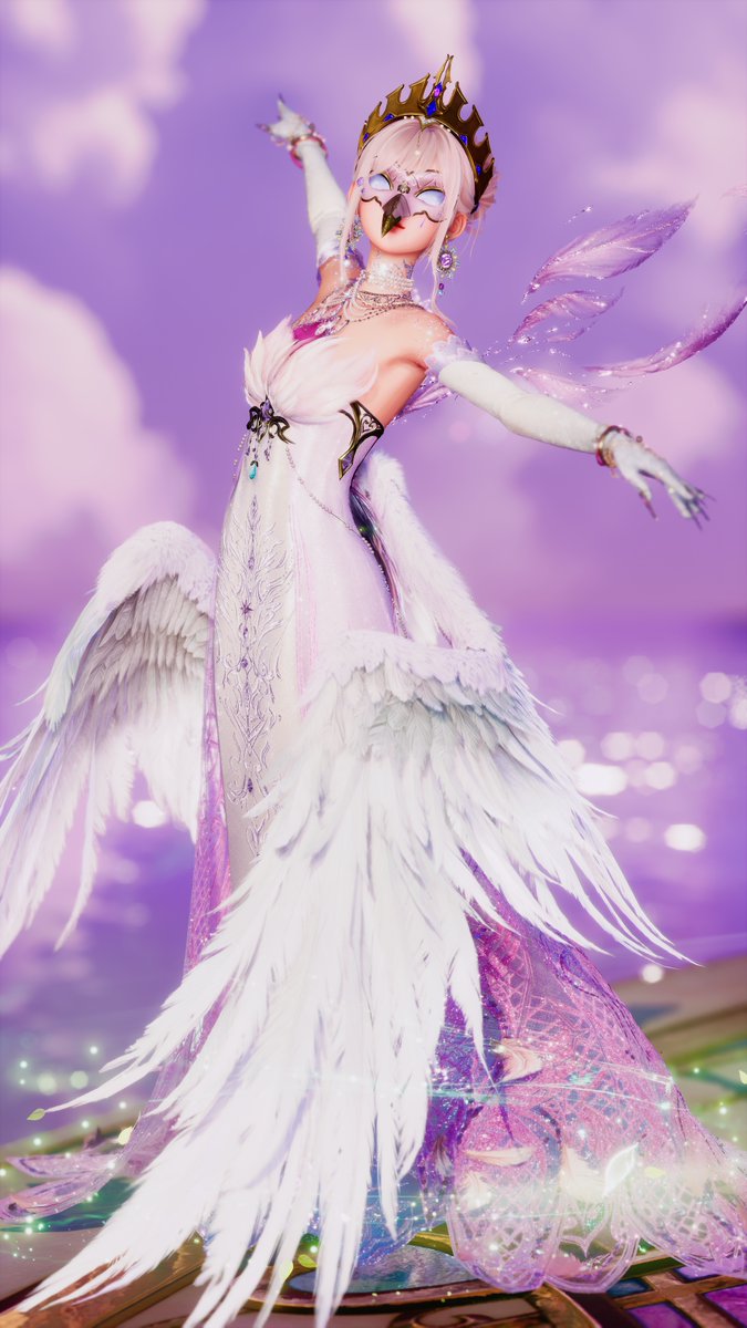 Nakiraarika's tweet photo. The Swan Queen glides so bright~✨
Wearing moonlit feathers dressed in white
Every graceful step creates a dream
Sending gentle hugs to my cuties~💖

#InfinityNikki #infinitynikkitwt #infinitynikkith #infinitynikkigame https://t.co/nA3cqlR4Xj