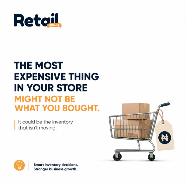 RetailWings_'s tweet photo. The most expensive thing in your store might not be what you bought.

It could be the inventory that isn't moving.

Every product sitting on your shelf is money tied up. The goal isn't to have more stock, it’s to have the right stock moving at the right time.

#RetailWings https://t.co/q8qKxmz3kB