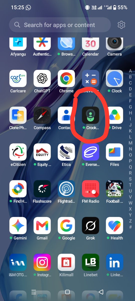 Localman254_'s tweet photo. Hio app inaitwa Crookcatcher ndo hii.
Enda playstore download it, Lilia Premium it's only 400 or 500 per year. 

If your phone is stolen or get's lost, and you have the email of you had linked to this app, probably the one who stole or found your phone will try to unlock it with obvious pattern, password or pin. Immediately he puts the wrong pattern it the phone secretly take 2 photos of the one holding the phone & one 15 second video of what is in the front of the person holding the phone at that time.

It sends them to the email including the coordinates of the the place the incident happened.