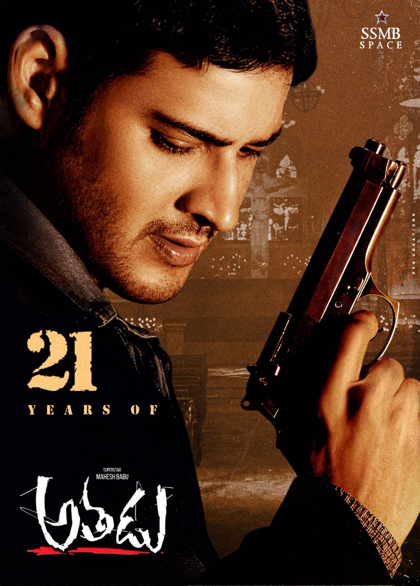 SSMBSpace's tweet photo. Celebrating 21 Classic Years of the Timeless #Athadu ❤️‍🔥

#21YearsForAthadu

Superstar @urstrulyMahesh #Trivikram @trishtrashers #ManiSharma #MuraliMohan https://t.co/cjP7W1Fuew