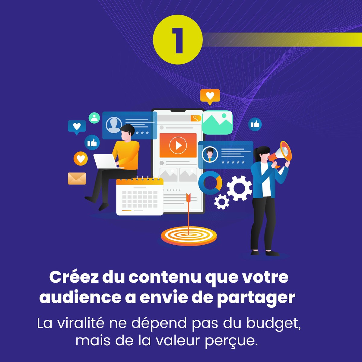 Yalamcomm's tweet photo. La viralité n'est pas une question de budget. C'est une question de stratégie.

Les contenus qui marquent les esprits ne sont pas toujours ceux qui coûtent le plus cher, mais ceux qui apportent de la valeur, captent l'attention et donnent envie d'être partagés.

#YALAM #Marketing https://t.co/Pu9B342VvX
