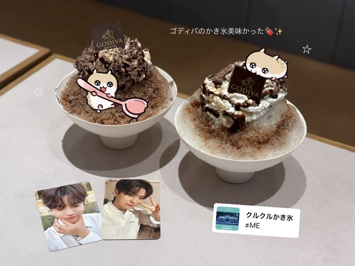 wxnoc_'s tweet photo. そういえば昨日��ディバのかき氷たべた🍫
お供も大事🦊🐶♡ #VIBY 

目指せ‼️今年の夏こそかき氷本気部🍧☆ https://t.co/EprZ1KdGJv
