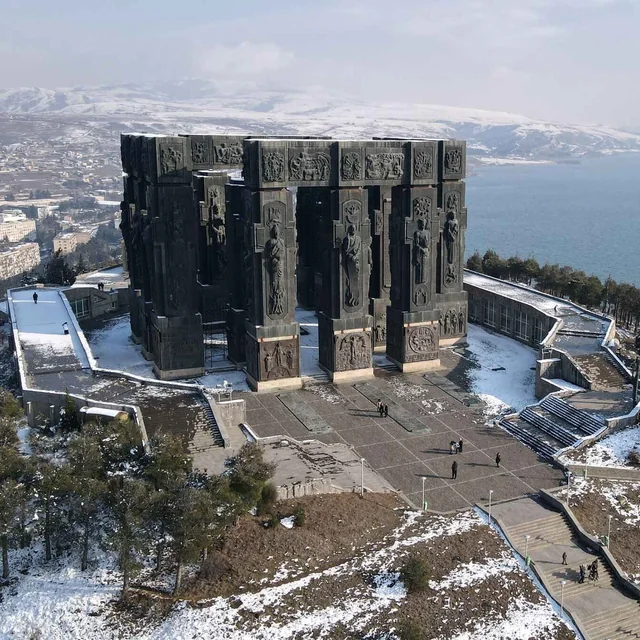 Rainmaker1973's tweet photo. The chronicles of Georgia, located in Tbilisi, Georgia, looks like something out of a fantasy world. https://t.co/LBQqATpkoo