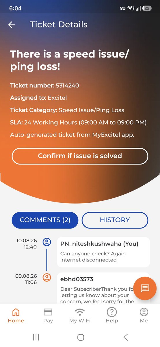 nit2k10's tweet photo. @excitel_rocks Who told you it is resolved, can you see this SS? Do you want me to describe the issue here or you are capable enough to find the main issue I have raised? And did I ask you to check the latest update? https://t.co/5LyLWxVa2w