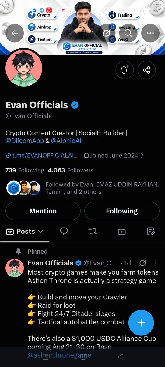 Supto2222's tweet photo. @Evan_Officials @ashenthronegame 0x53A48f2B77d569B4298cc9B0f694B5DcB3DaEf07 https://t.co/YfpfLHaZCM