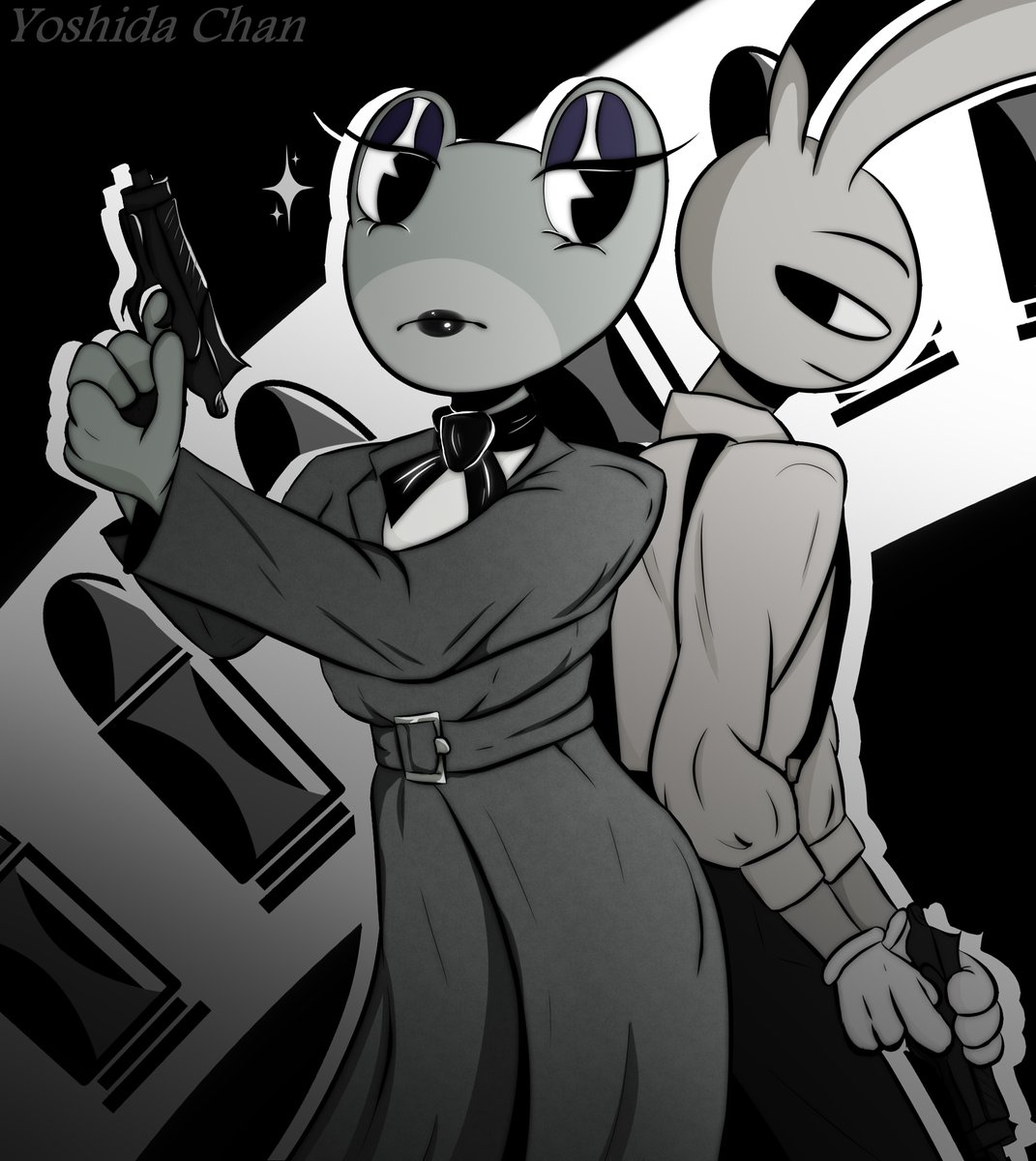 Yoshida_Chan8's tweet photo. A couple goes on a job •⩊•
#tadc #jax #ribbit #ribbitrabbitㅤㅤ https://t.co/vrPLQQticO