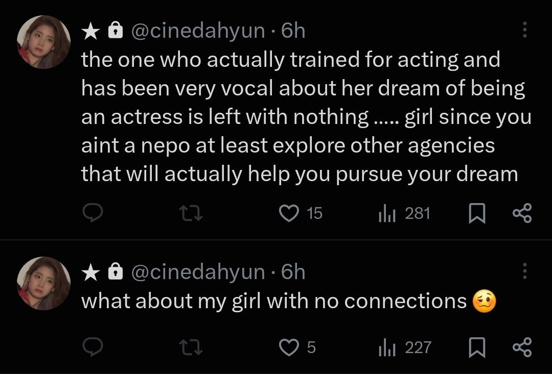 lilyofvalie's tweet photo. Dahyun would burn you alive for the way you talk about Jeongyeon. You clearly have no idea what kind of person you're claiming to stan because she'd be disgusted by this behavior. What a fucking disgrace. https://t.co/z6DmPNLpQ4