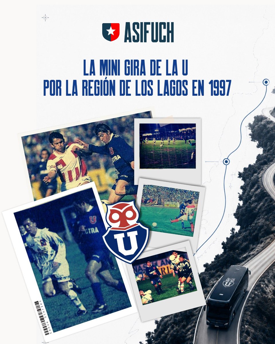 asifuch's tweet photo. En 1997 la ‘U’ pasó 10 días en Los Lagos para enfrentar a D. Puerto Montt, R. Valdivia y P. Osorno, donde jugó dos partidos oficiales, un amistoso y compartió con sus hinchas.
Revisa la nota de cómo la ‘U’ hacía club, en un artículo de @Chuncho_Datos en https://t.co/jGjH7do4Fg https://t.co/gkbgx1h0vs