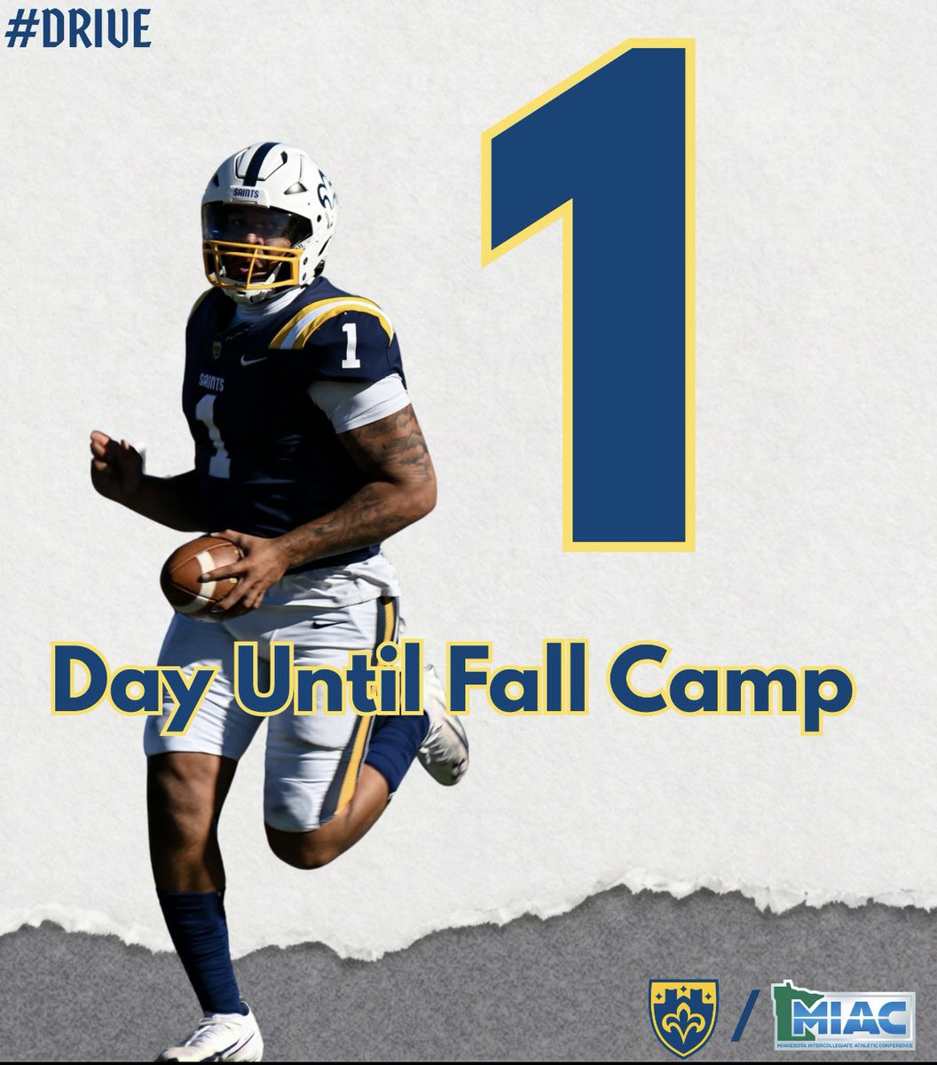 CSSSaintsFB's tweet photo. One more day!
#DRIVE https://t.co/ThmZ2IpRih